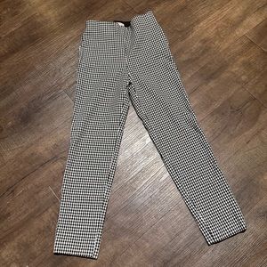 H&M black/white checkered pants